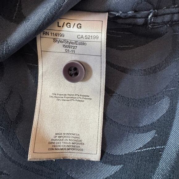 Quick Silver Men’s SS Button Down Shirt Blue Sz L - Picture 8 of 9